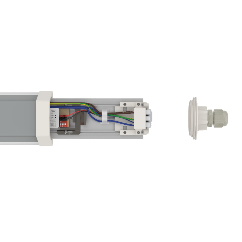 120cm LEDVANCE DAMP PROOF FLEX THROUGHWIRING Feuchtraumleuchte - DP FLEX TH 1200 P 34W ML 840 IP66 - neutralweiß - mit Durchverdrahtung