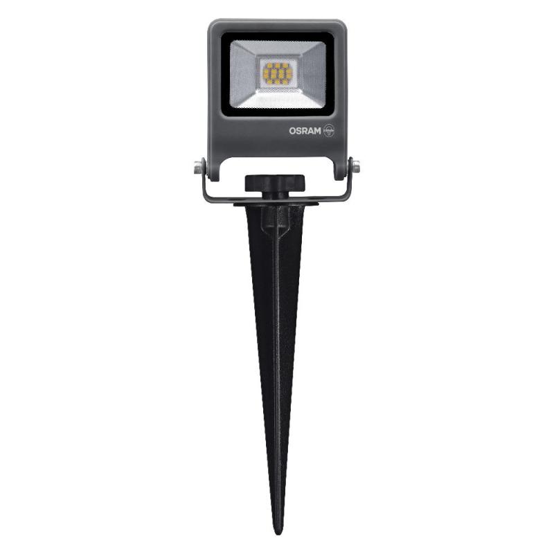 OSRAM 4099854585838 ENDURA Garden Flood Erdspießstrahler 10W 3000K IP65 Dunkelgrau