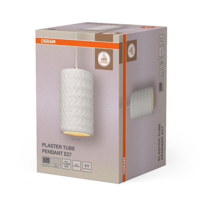 OSRAM GipsHängelampe Plaster Tube weiß Ø 14 cm  E27