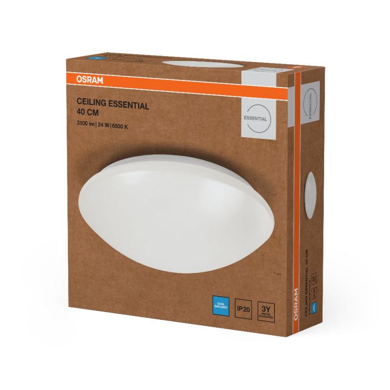 OSRAM Essential LED-Deckenleuchte Ø 40 cm in Weiß 24W kaltweißes Licht