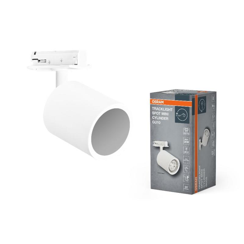 OSRAM 1-Phasen Schienen Leuchtkopf Tracklight Spot Mini Cylinder GU10 weiß