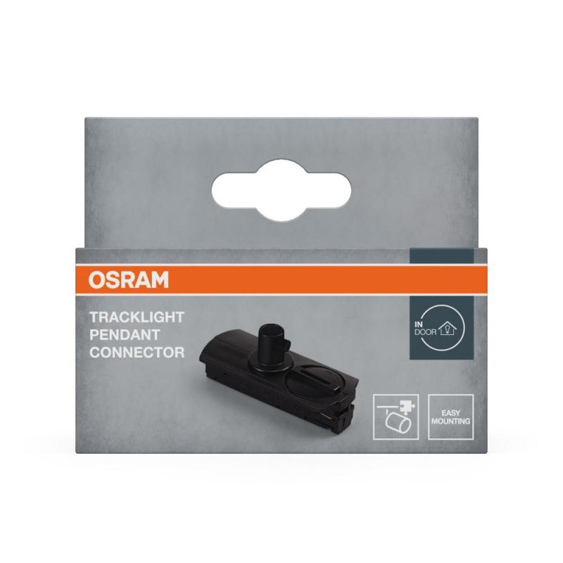 OSRAM 1-Phasen Schienen Tracklight Pendant Connector Black