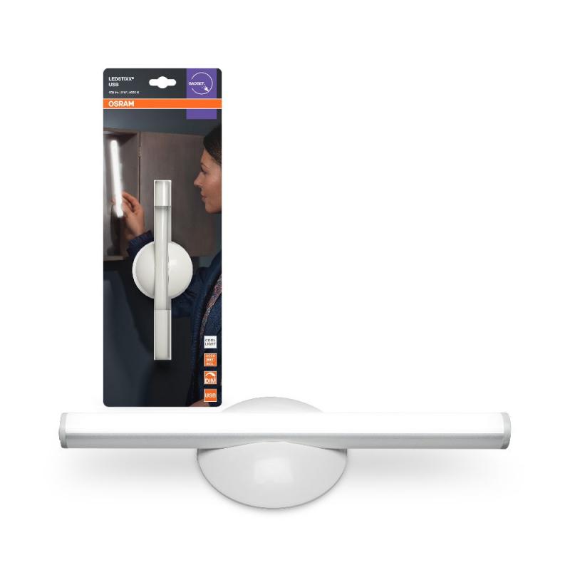 OSRAM Akku LED Spiegelleuchte Stixx aufladbar über USB mobil einsetzbar Badlampe