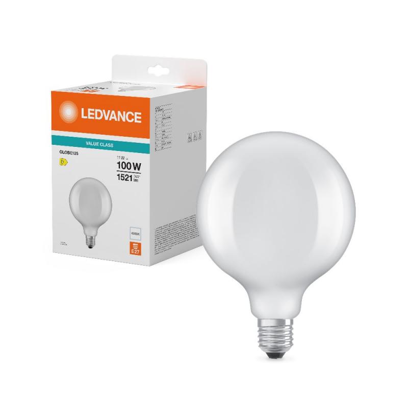 Ledvance E27 LED Kugellampe Globe 125 Classic matt 11W wie 100W 4000K neutralweißes Licht