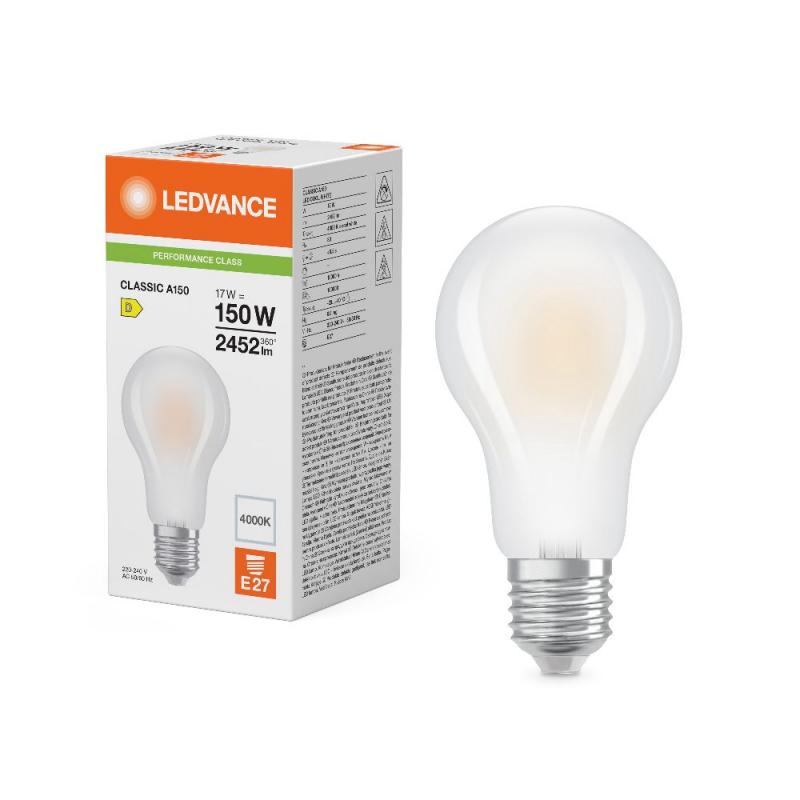 Ledvance E27 Retrofit CLASSIC LED Lampe gefrostet 17W wie 150W 4000K universalweiß