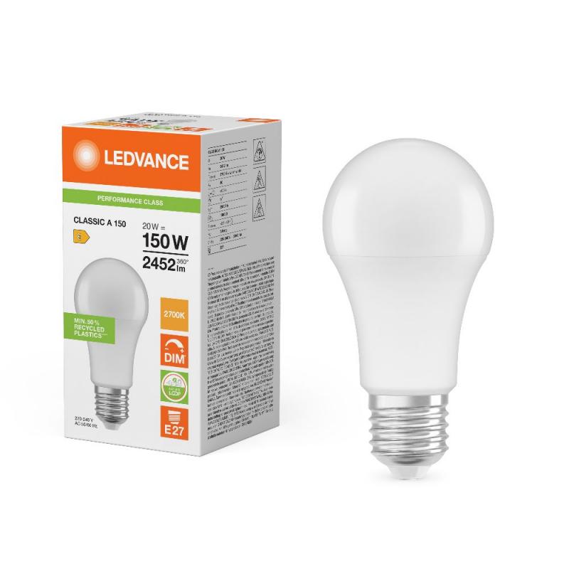 Ledvance E27 LED Lampe Classic A150 dimmbar matt 20W wie 150W 2700K warmweißes Licht