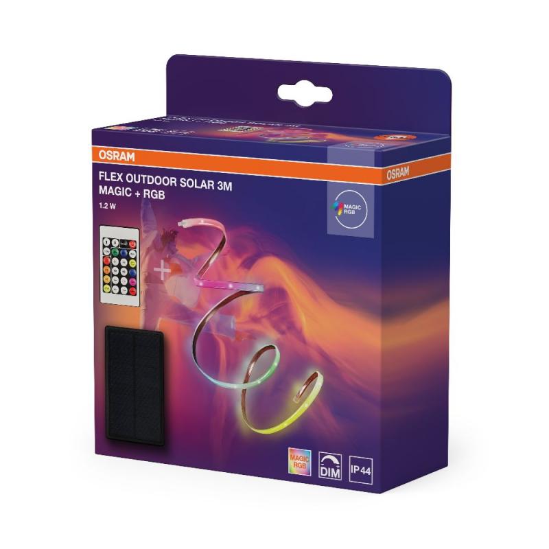 3M Osram Flex COB LED-Streifen Flex Outdoor Solar RGB Remote Control IP44 outdoor
