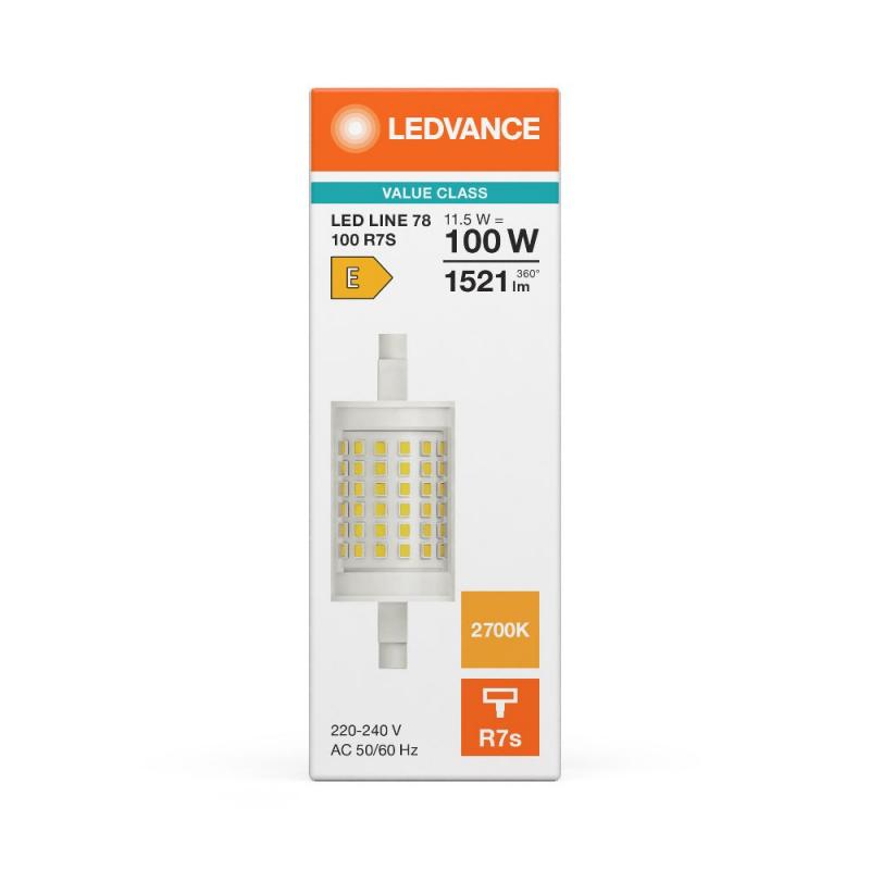 Ledvance R7s LED 78 mm Stab Lampe 11,5W wie 100W warmweißes Licht