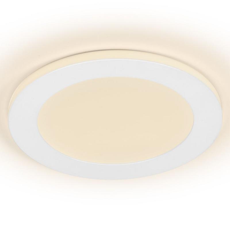 Osram LED Downlight Side-Mainlight 175mm 18W 3000K Weiß Einbauleuchte IP20 - Einbaudurchmesser 85…145 mm, Einbautiefe 30 mm