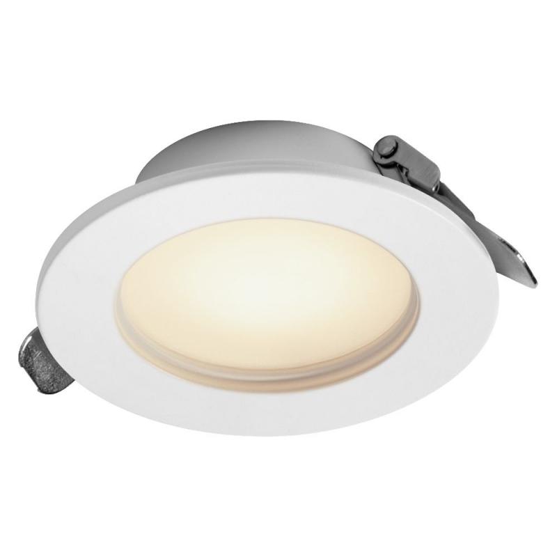 3er Set OSRAM LED Downlight Set IP44 Dim Slim 4,5W 3000K 120° Weiß Einbauspot - Einbaudurchmesser 75mm, Einbautiefe 35mm