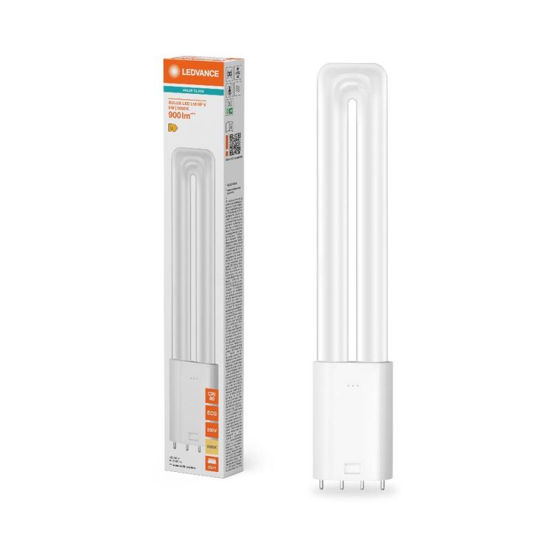 LEDVANCE DULUX LED L HF & AC MAINS VALUE DULUX LED L18 HF & AC MAINS VALUE 8W 865 2G11 EVG & 230V