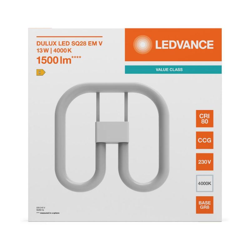 Ledvance DULUX SQ28 EM LED Kompaktlampe GR8 2Pin 13W wie 28W 4000K