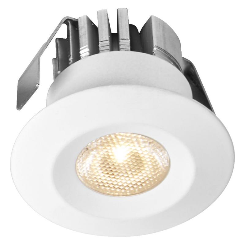 Osram 5er Set LED Mini Spot 6W 3000K Weiß Einbaulampen IP44 - Einbaudurchmesser 30mm, Einbautiefe 35mm