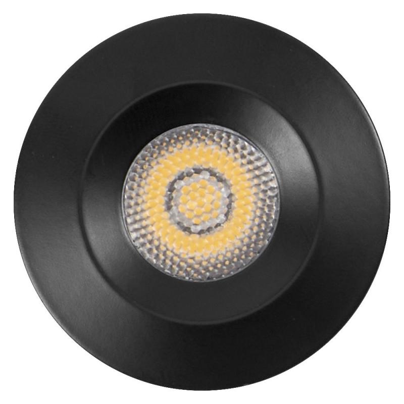 Osram 5er Set LED Mini Spot 6W 3000K Schwarz Einbaulampen IP44 - Einbaudurchmesser 30mm, Einbautiefe 35mm