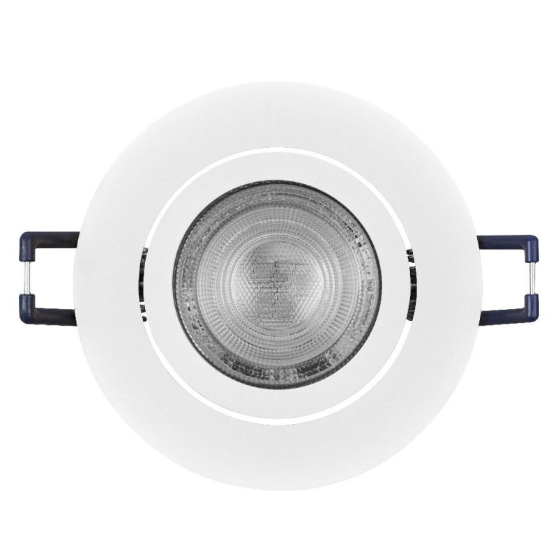 3er Set OSRAM GU10 4,5W LED Spot Set Recess Click Weiß 2700K IP20 Einbaustrahler -  Einbaudurchmesser 68mm, Einbautiefe 100mm