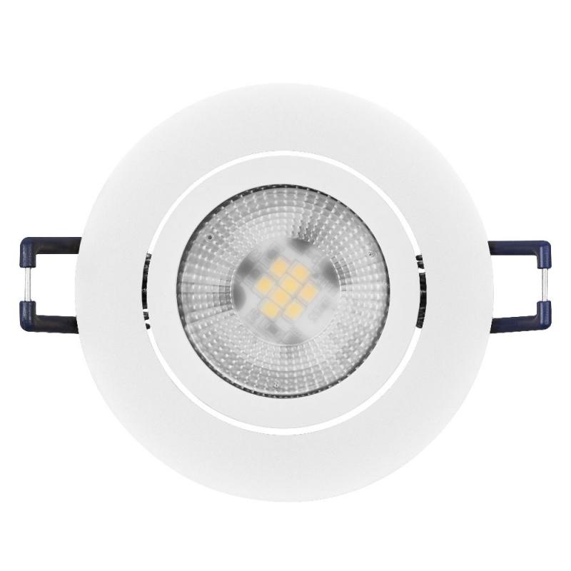 3er Set OSRAM GU10 6W LED Spot Set Recess Click Dim Weiß 2700K IP20 Einbaustrahler -  Einbaudurchmesser 68mm, Einbautiefe 100mm