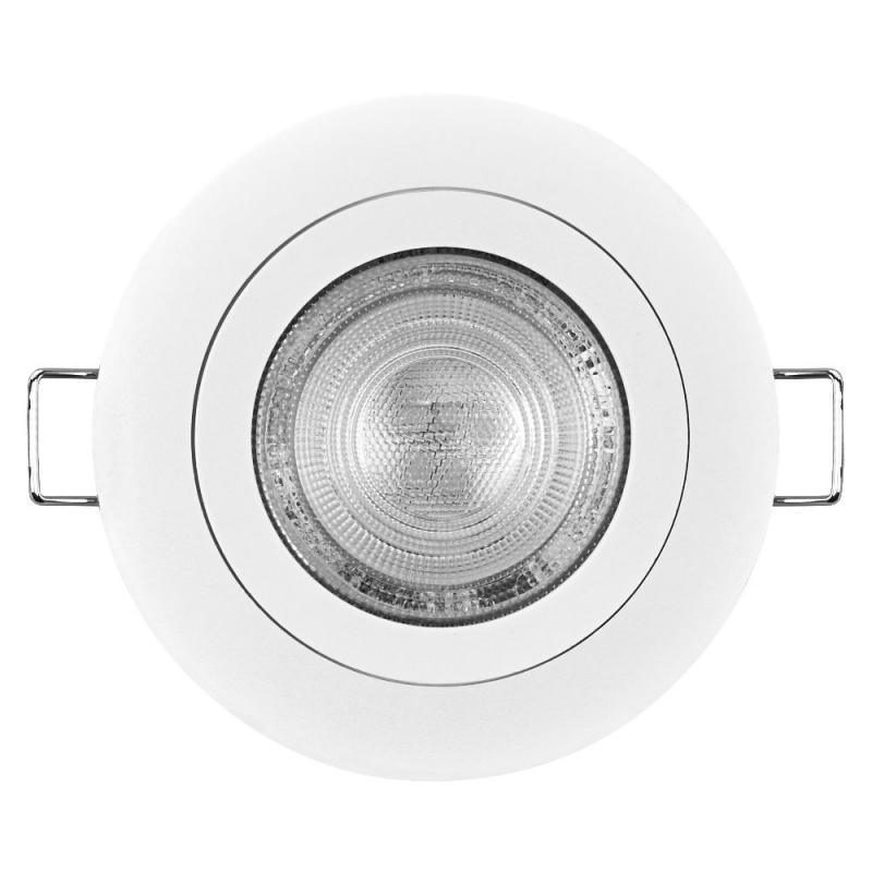 3er Set OSRAM GU10 4,5W LED Spot Set Recess Click Einbaustrahler Weiß 2700K IP20  -  Einbaudurchmesser 60mm, Einbautiefe 100mm