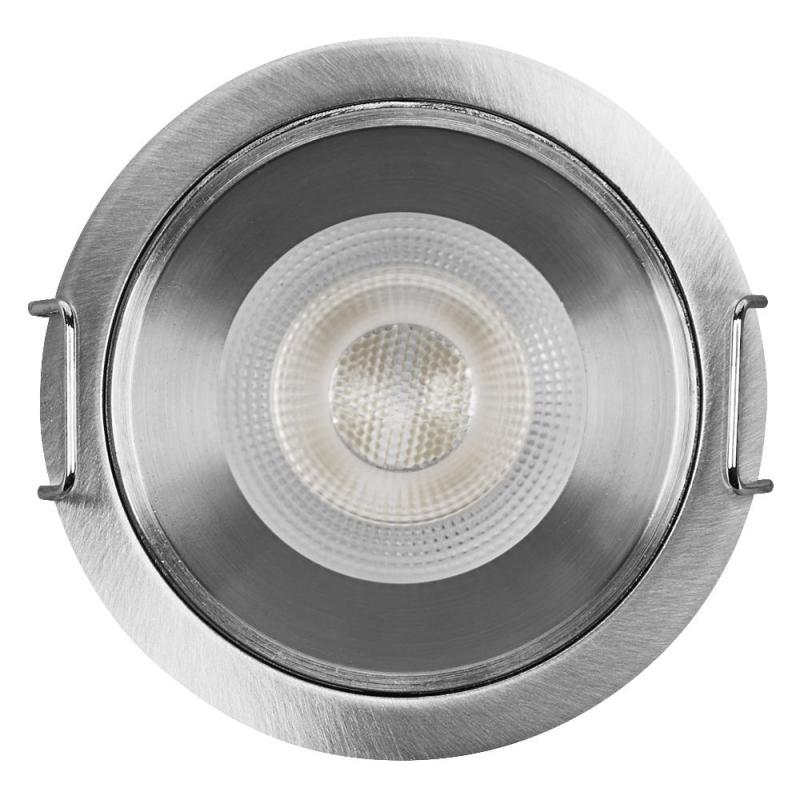 3er Set OSRAM LED Spot PAR11 Recess GU10 Dim 3W 827 Satin Nickel Einbaustrahler IP20 - Einbaudurchmesser 52mm, Einbautiefe 115mm