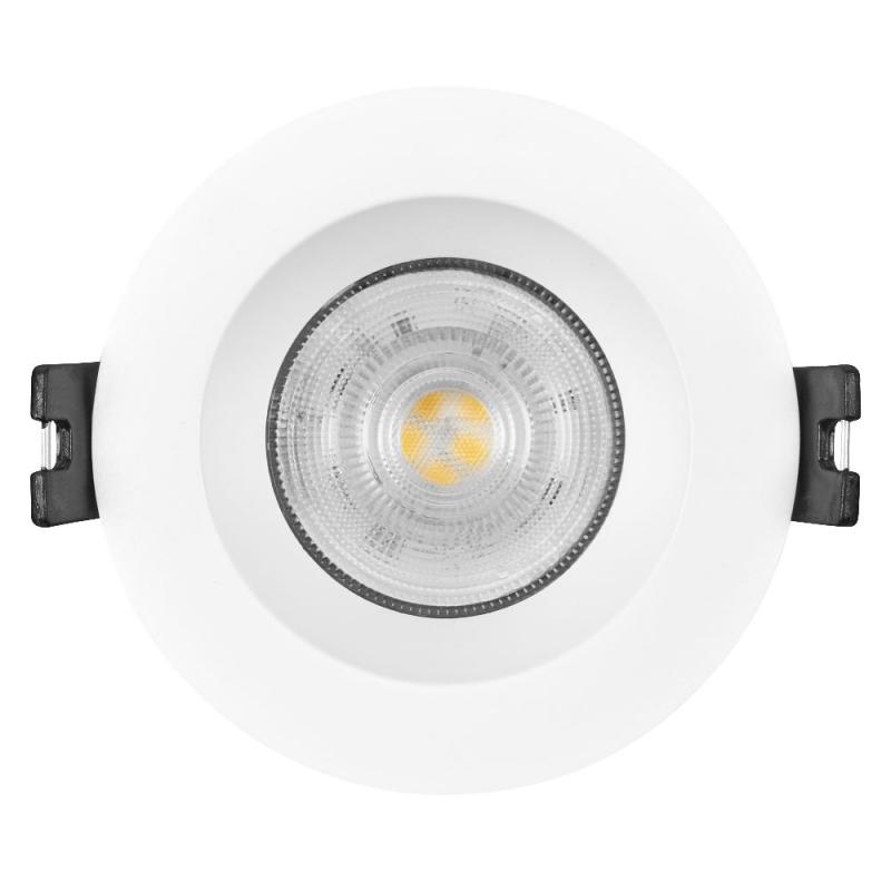 5er Set OSRAM GU10 2,6W LED Spot Set Recess Einbaustrahler Weiß 2700K IP20 -  Einbaudurchmesser 68mm, Einbautiefe 115mm