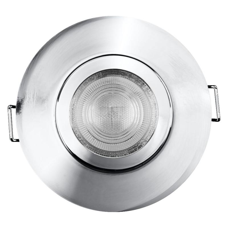 3er Set OSRAM LED Spot Recess GU10 IP65 Press 4.5W 827 Chrome Einbaustrahler IP65 - Einbaudurchmesser 68mm, Einbautiefe 115mm