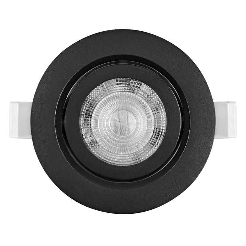 3er Set OSRAM Spot Set Recess Adjustable 4,9W 827 36° Schwarz LED Einbaustrahler - Einbaudurchmesser 75mm, Einbautiefe 40mm