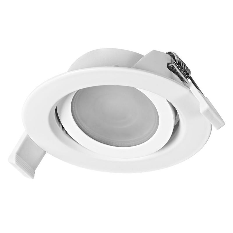 3er Set OSRAM LED Spot Set Recess DIM 4,9W 827 120° Weiß Einbaustrahler - Einbaudurchmesser 75mm, Einbautiefe 40mm