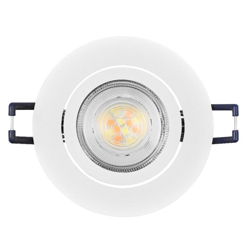 OSRAM SMART+ MATTER LED Spot Recess GU10 Adjustable 4,7W RGBW Sandweiß IP20 Einbaustrahler - Einbaudurchmesser 68mm, Einbautiefe 100mm