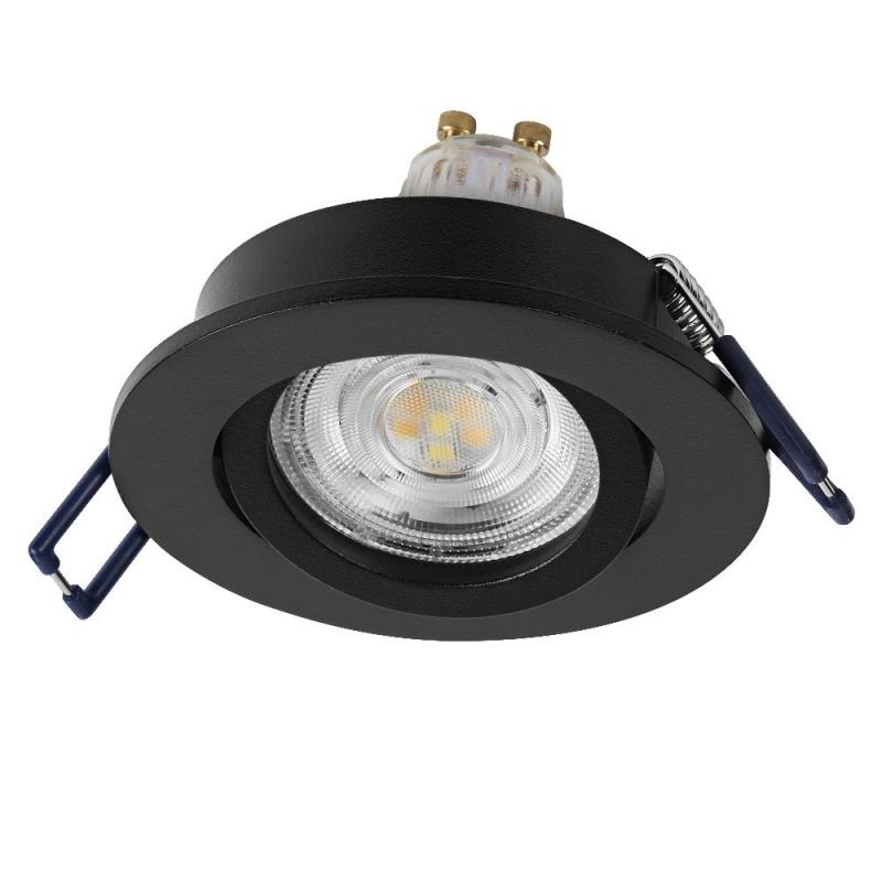 OSRAM SMART+ MATTER LED Spot Recess GU10 Adjustable 4,7W RGBW Sand Schwarz IP20 Einbaustrahler - Einbaudurchmesser 68mm, Einbautiefe 100mm