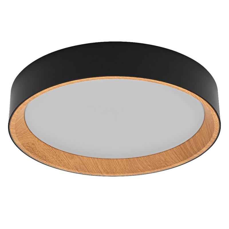 OSRAM ORBIS LARIOS 290mm 16W CLICK DIM 830 HOLZDEKOR SCHWARZ DECKENLAMPE