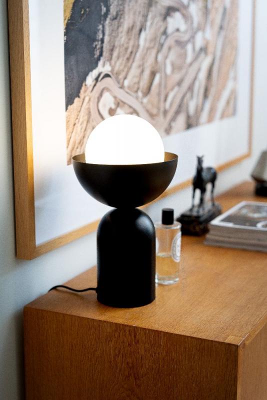 OSRAM Tischleuchte Decor Bowl Table in Schwarz Ø 20 cm aus Stahl mit E14 Fassung