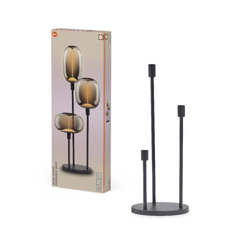OSRAM DECOR STICK FLOOR DIM 3xE27 DARK GREY STEHLEUCHTE
