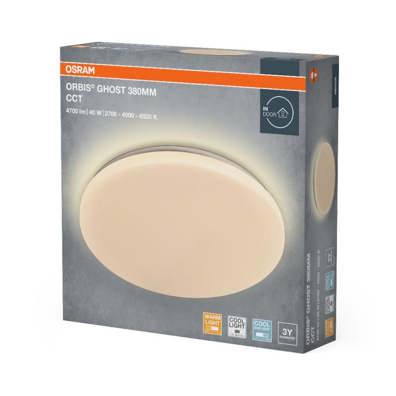 OSRAM ORBIS GHOST 380mm 40W CCT WEISS DECKENLAMPE