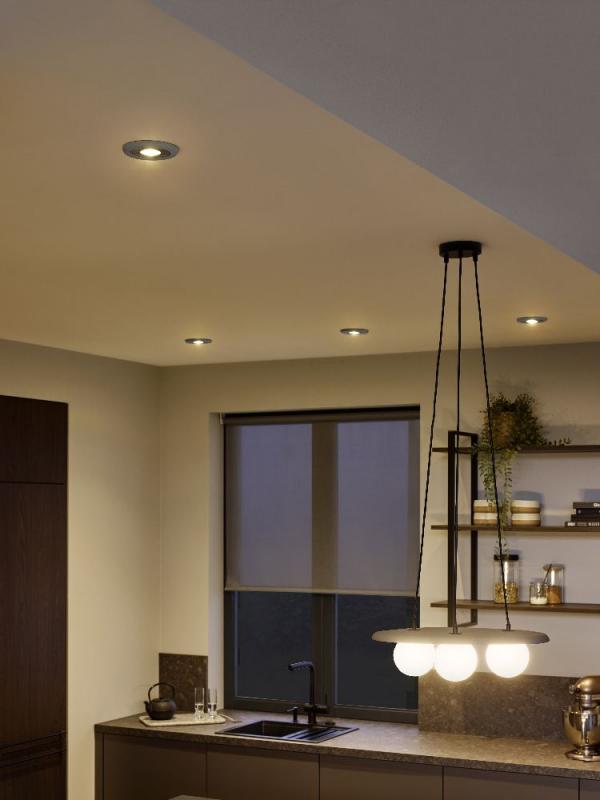 OSRAM 3-flammige Pendelleuchte Decor Clay Nest aus Ton mit matten Glaskugeln mit 3 x G9 Fassung braun