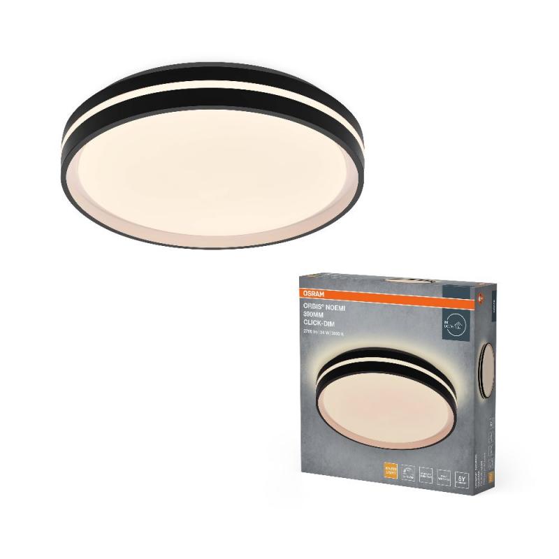 OSRAM ORBIS NOEMI 390mm 24W CLICK DIM 830 SCHWARZ DECKENLAMPE