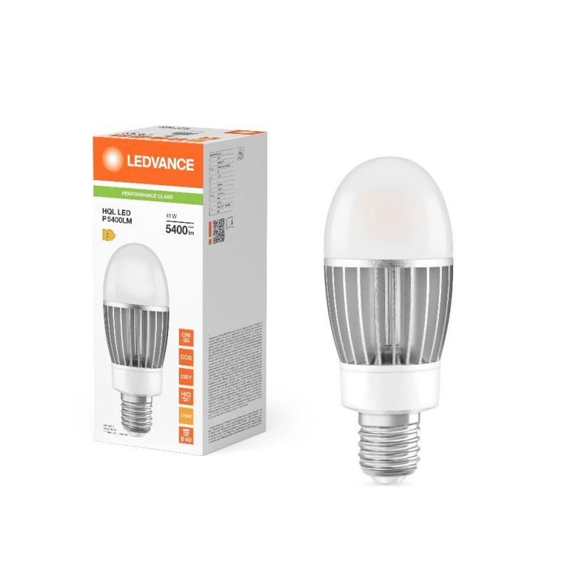 Ledvance E40 LED Straßenlampe HQL 5400LM 41W wie 125W 827 2700K IP65