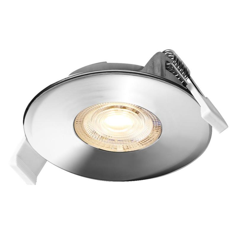 3er Set OSRAM LED Spot Recess DIM IP65 4,9W 2700K 36° Chrom Einbaustrahler dimmbar - Einbaudurchmesser 68mm, Einbautiefe 40mm