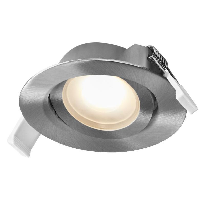 3er Set OSRAM LED Spot Set Recess CCT Adjustable 4,9W CCT 120° Satin Nickel Einbaustrahler - Einbaudurchmesser 75mm, Einbautiefe 40mm