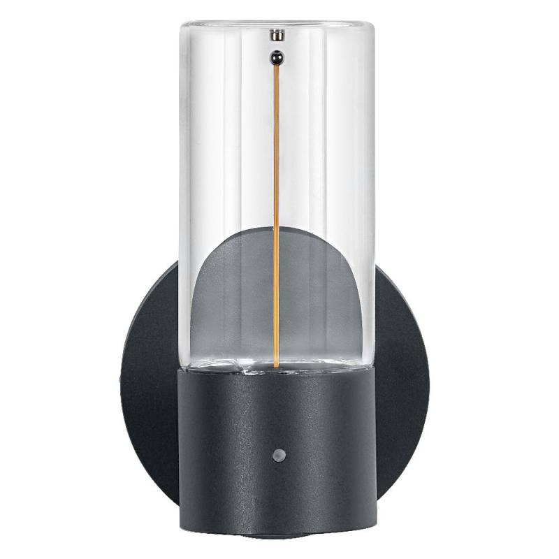 OSRAM ENDURA Decor Filament Wall Daylight Sensor 6.5W IP54 Dark Grey Außenwandleuchte