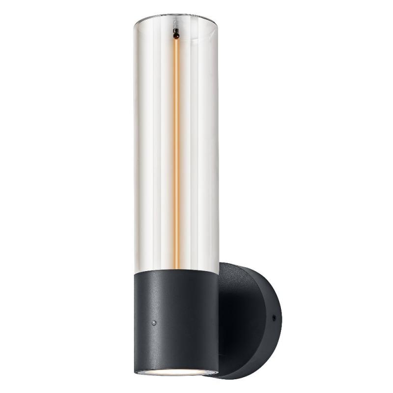 OSRAM ENDURA Decor Filament Wall Daylight Sensor 8W IP54 Dark Grey Außenwandleuchte