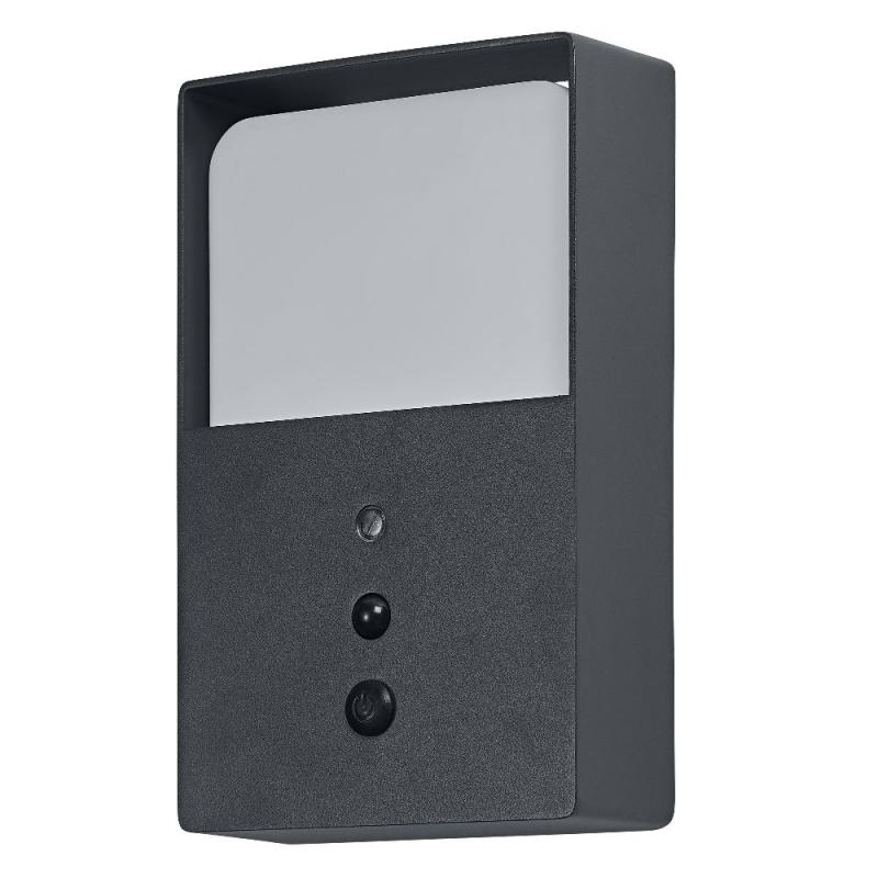 OSRAM ENDURA Style USB Volt Square Sensor IP54 Dark Grey Akku Außenwandleuchte
