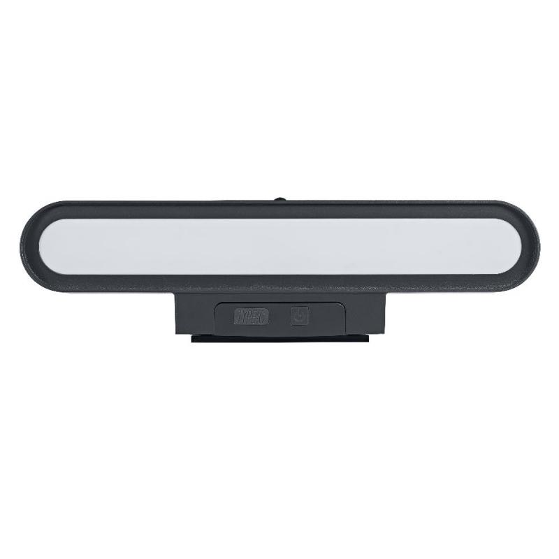 OSRAM ENDURA Style USB Volt Oval Sensor IP54 Dark Grey Akku Außenwandleuchte