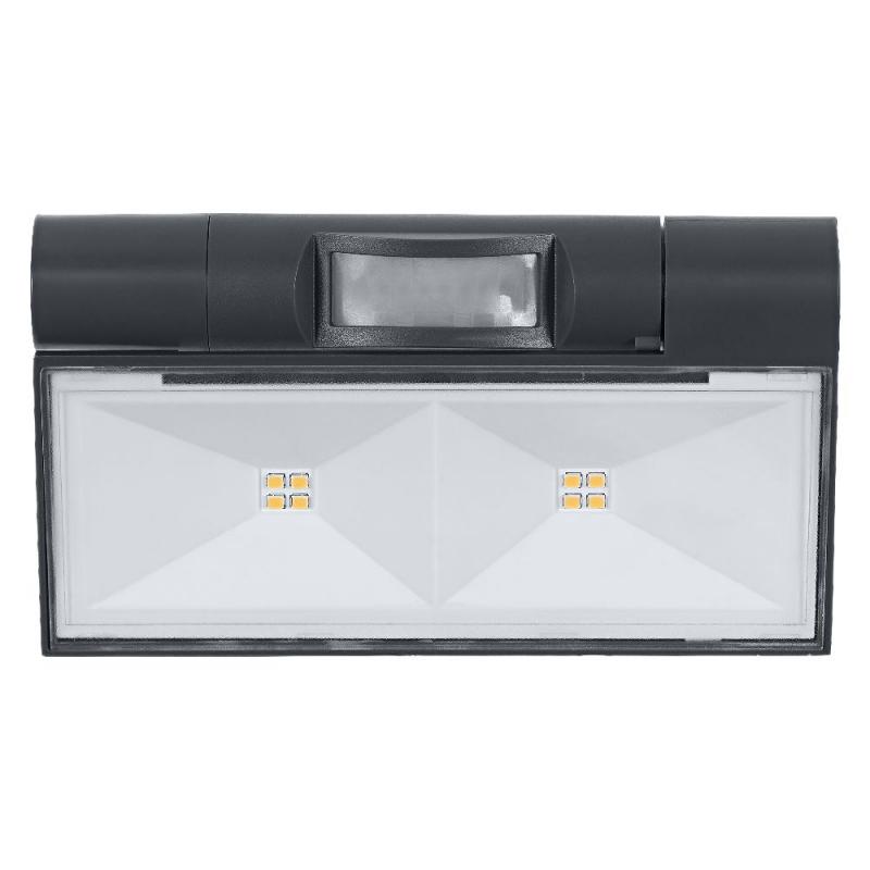 OSRAM ENDURA Style USB Adjustable Up-Down Double Sensor IP44 Dark Grey Akku Außenwandleuchte