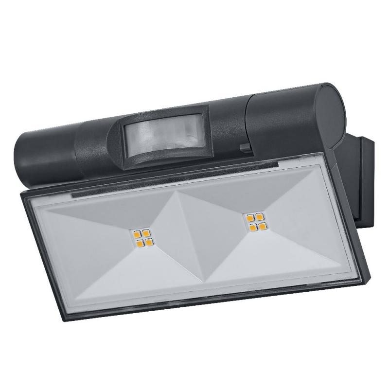 OSRAM ENDURA Style USB Adjustable Up-Down Double Sensor IP44 Dark Grey Akku Außenwandleuchte