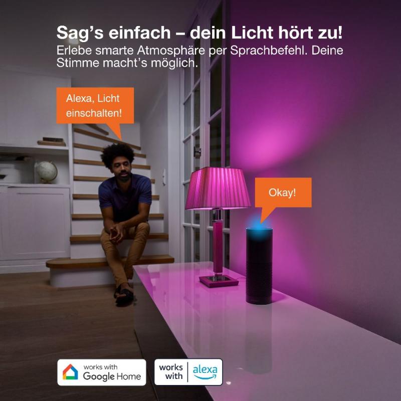 OSRAM SMART+ LED Strahler GU10 Zigbee DIMM 4,9W wie 28W RGBW Multicolor