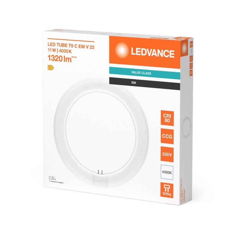 Ledvance T9 LED Röhre TUBE C 22 EM V 11W 840 wie 22W G10q Ringform universalweiß 4000K