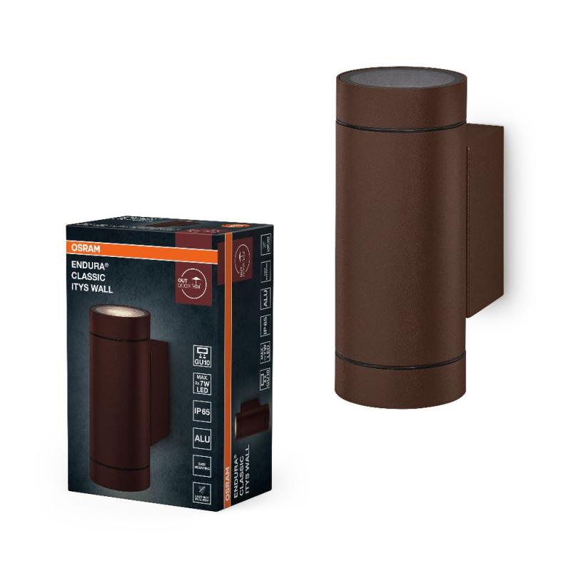 OSRAM ENDURA Classic IP65 GU10 Itys Wall Rusty Außenwandleuchte