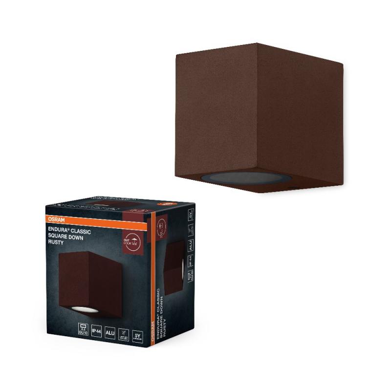 OSRAM ENDURA Classic Square Down Rusty Außenwandleuchte GU10 IP44