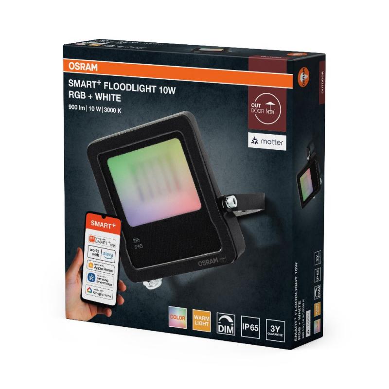 OSRAM SMART+ MATTER Floodlight 10W Multicolour IP65 Dunkelgrau