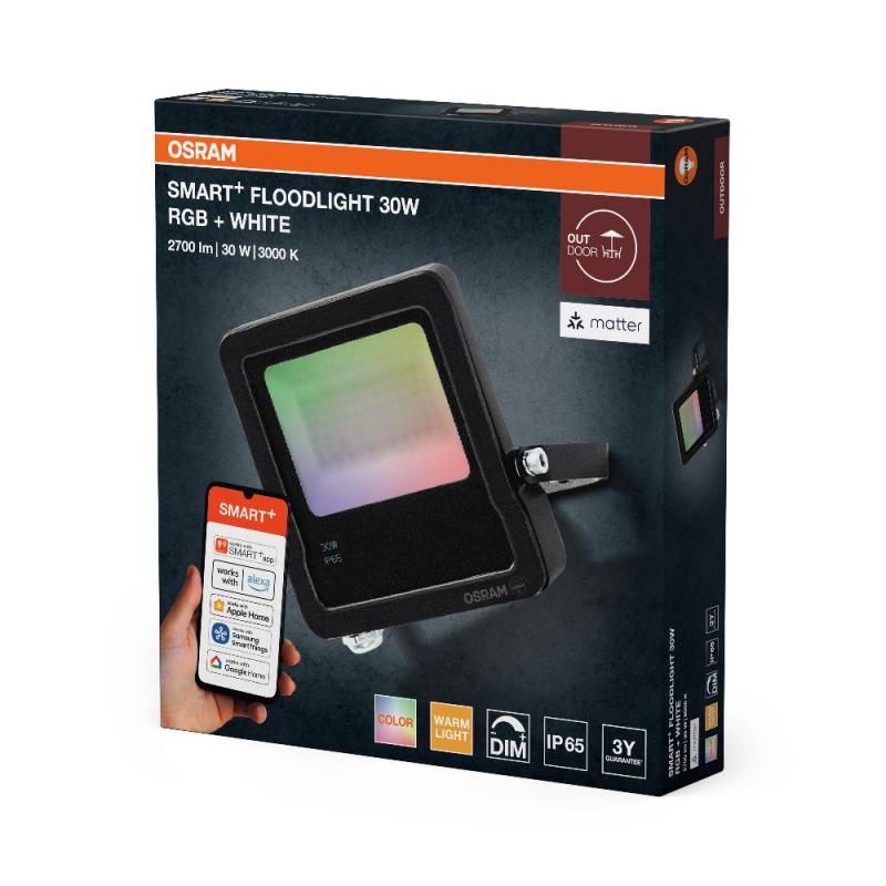 OSRAM SMART+ MATTER Floodlight 30W Multicolour IP65 Dunkelgrau