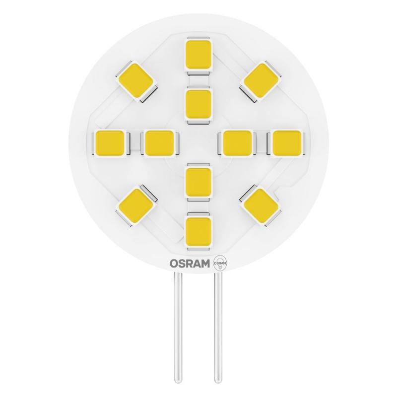 OSRAM G4 LED PIN ROUND 1,3W warmweiß 90lm 100° dimmbar – LED 12V Stiftsockellampe 10W Ersatz